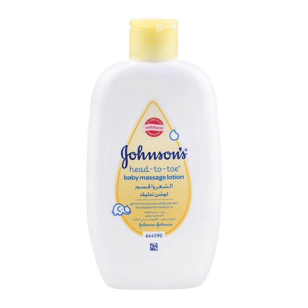 Johnson Top To Toe Baby Message Baby Lotion 300ml - Shams Shopping Centre Johnsons  