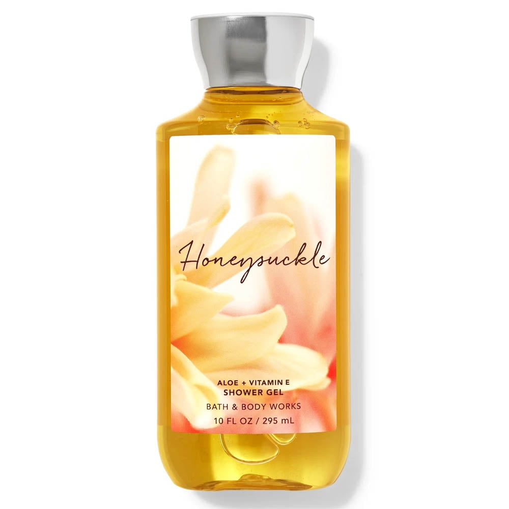 BBW Honeysuckle Shower Gel 295ml - Shams Shopping Centre Bath & Body Works  