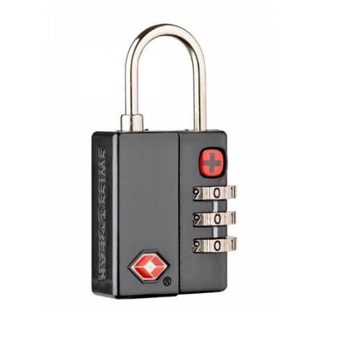 Wenger Travel Security 3-Dial Combination Lock TSA 604563-Black - Shams Shopping Centre Wenger  