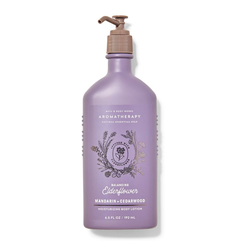 BBW Aromatherapy Balancing Elder Flower Body Lotion 192ml - Shams Shopping Centre Bath & Body Works  