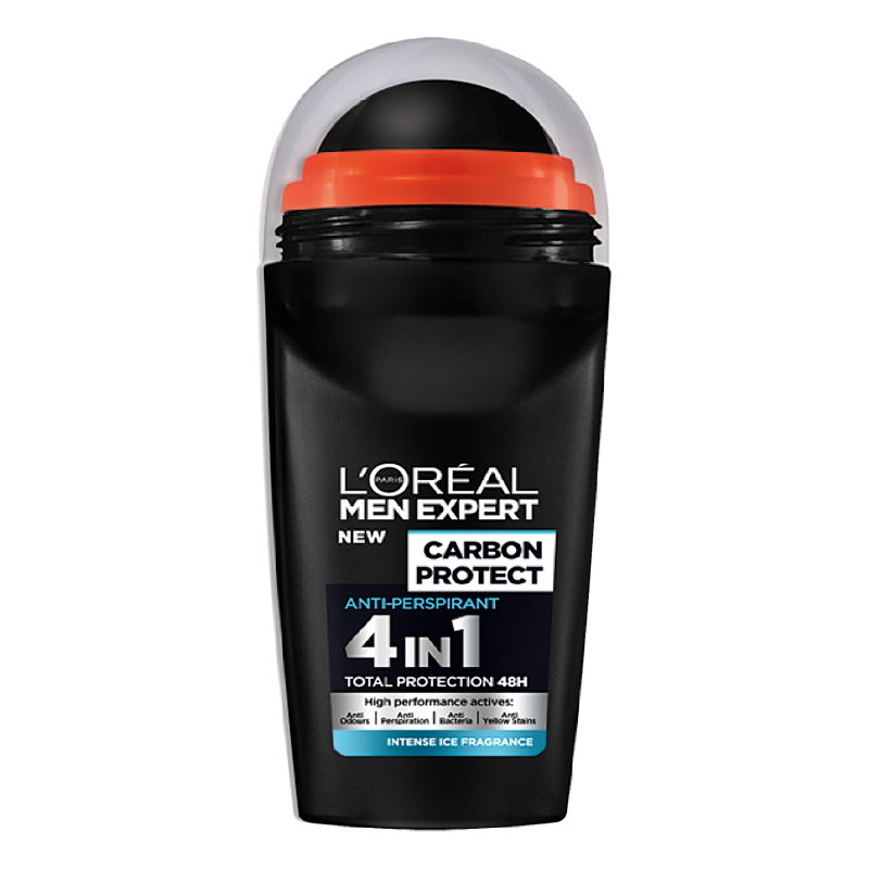Loreal Men Carbon Protect Roll On 50ml - Shams Shopping Centre Loreal  
