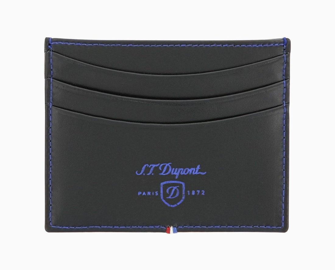 St. Dupont Credit Card Holder Derby Black (180070) - Shams Shopping Centre ST Dupont  