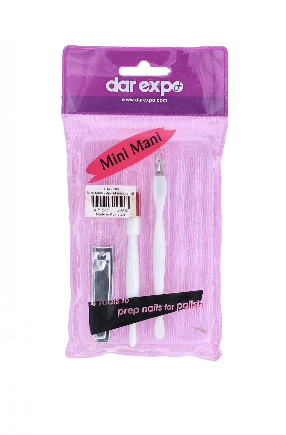 Dar Expo Mini Mani 4pc Manicure Set - Shams Shopping Centre Misc Toiliteries  