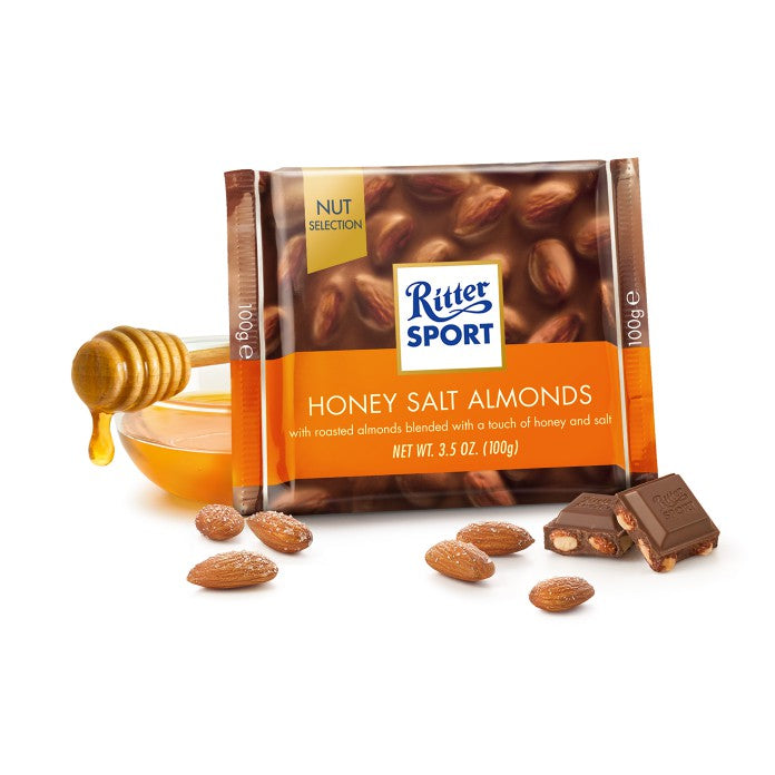 Ritter Sport Honey Salt Almonds 100g - Shams Shopping Centre Ritter Sport  