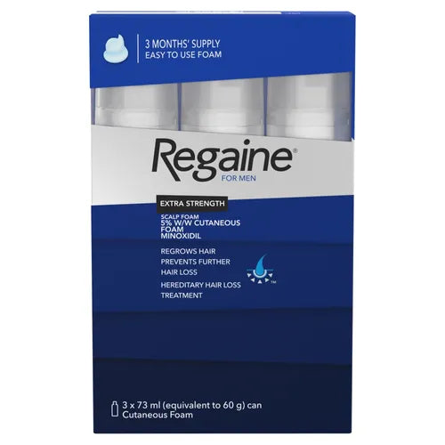 Regaine For Men Foam 3 Months (3*73ml) - Shams Shopping Centre Regaine  