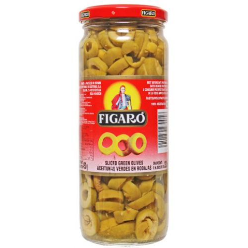 Figaro Sliced Green Olives 130g - Shams Shopping Centre Fegaro  