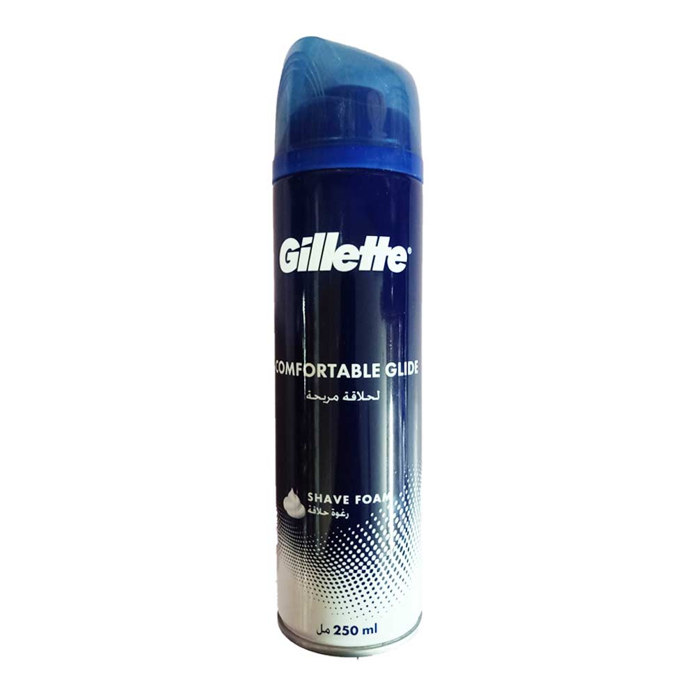 Gillette Comfortable Glide Shaving Foam 250ml - Shams Shopping Centre Gillette  
