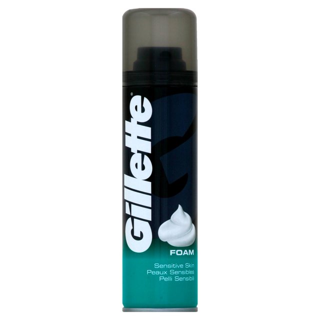 Gillette Shave Foam Sensitive Skin 200ml - Shams Shopping Centre Gillette  
