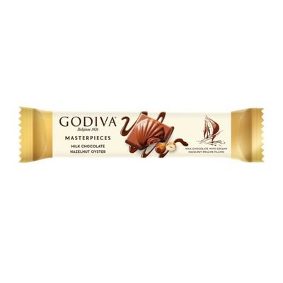 godiva-masterpieces-milk-chocolate-hazelnut-oyester-bar-30g