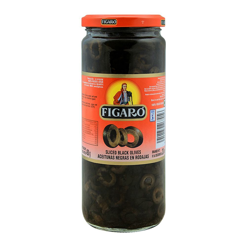 Figaro Sliced Balck Olives 130g - Shams Shopping Centre Fegaro  