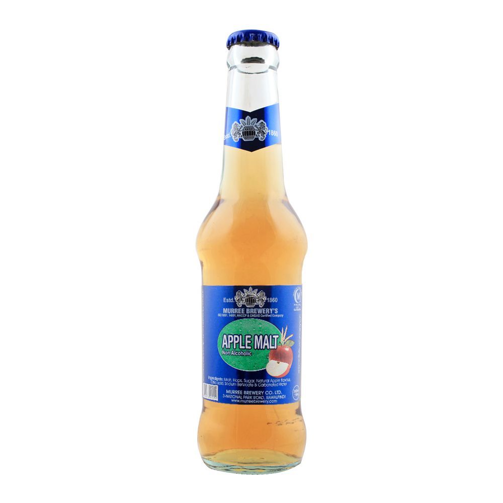 Murree Brewery Apple Malt Bottle 300ml - Shams Shopping Centre Murree Brewerys  