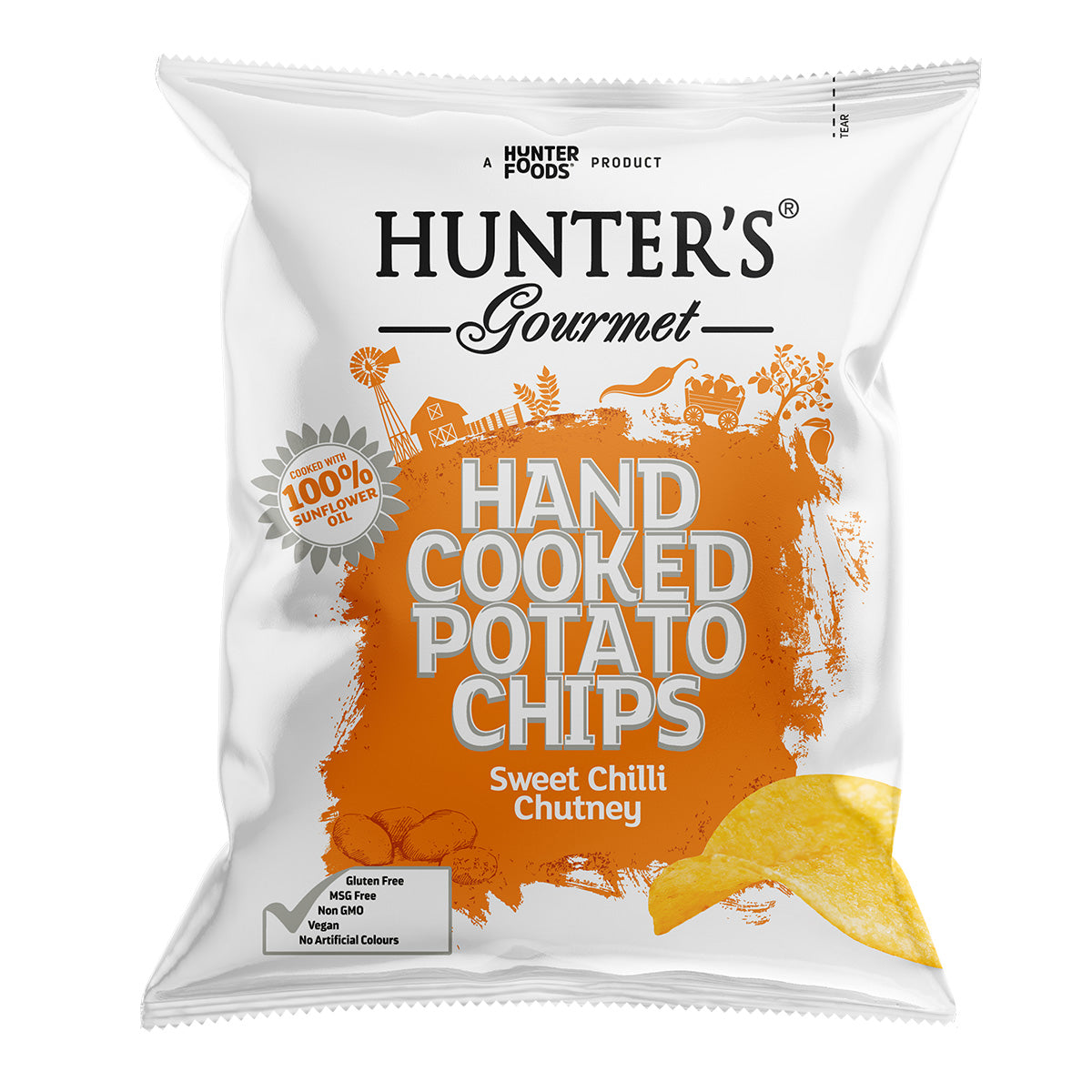 Hunter's Hand Cooked Potato Chips Sweet Chilli Chutney 40g - Shams Shopping Centre Shams Shopping Centre  