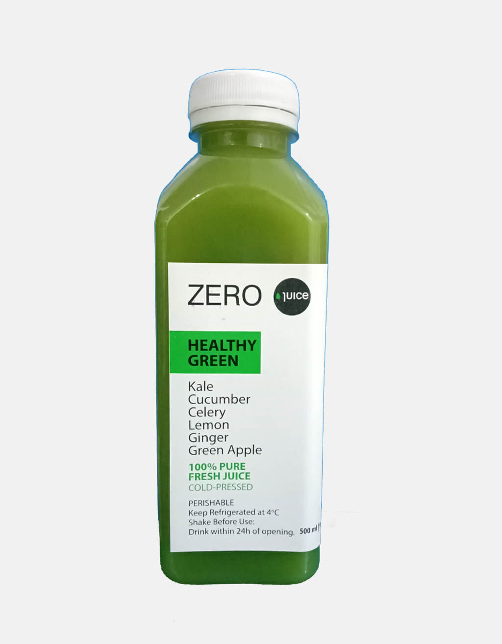 Zero Healthy Green Fresh Juice Bottle 500ml - Shams Shopping Centre Zero  