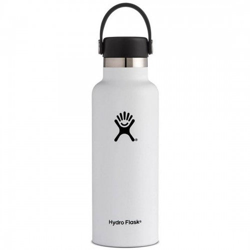 Hydro Flask 18 oz Standard Mouth W/Flex Cap-White