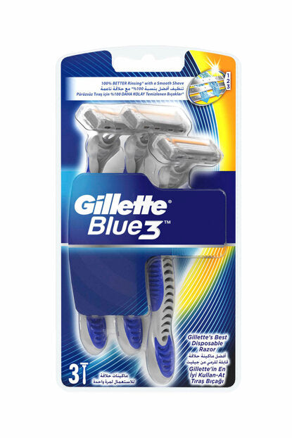 Gillette Blue3 Turbo Razor 3s - Shams Shopping Centre Gillette  