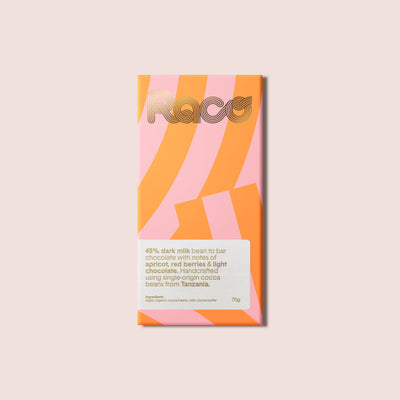 Raco 45% Dark Milk Chocolate Tanzania Bar 70g - Shams Shopping Centre Raco  