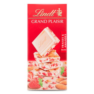 Lindt Grand Plaisir Strawberry Almond Bar 150g - Shams Shopping Centre Lindt  