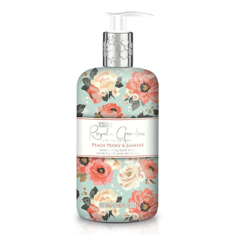 Baylis & Harding Royal Garden Hand Wash Peach Peony & Jasmine 500ml - Shams Shopping Centre Baylis & Harding  