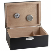 S.T. Dupont Humidor Matt Black Wood Mahogany 50 Cigars - Shams Shopping Centre ST Dupont  