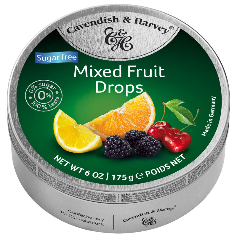 Cavendish & Harvey Sugar Free Mixed Fruit Drops 175g - Shams Shopping Centre Cavendish & Harvey  