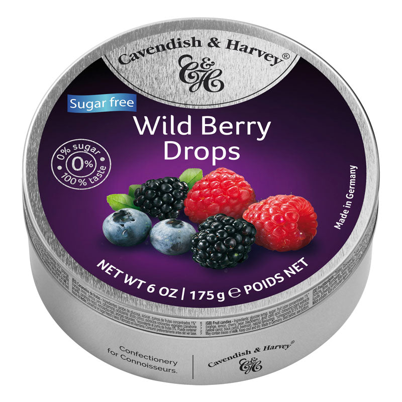 Cavendish & Harvey Sugar Free Wild Berry Drops 175g - Shams Shopping Centre Cavendish & Harvey  