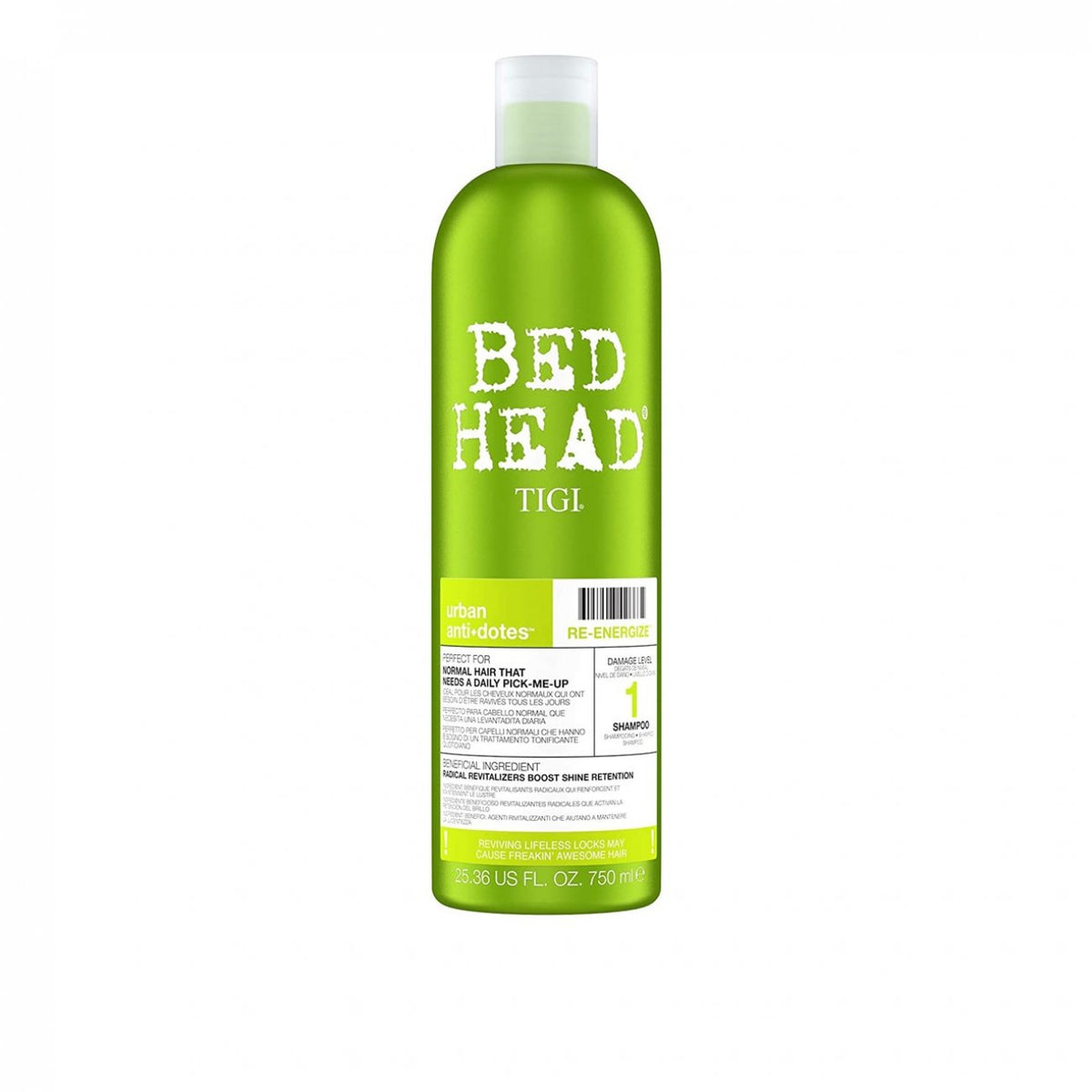 TIGI Bed Head Anti+Dotes Re-Energize 1 Shmapoo 750ml - Shams Shopping Centre Tigi  