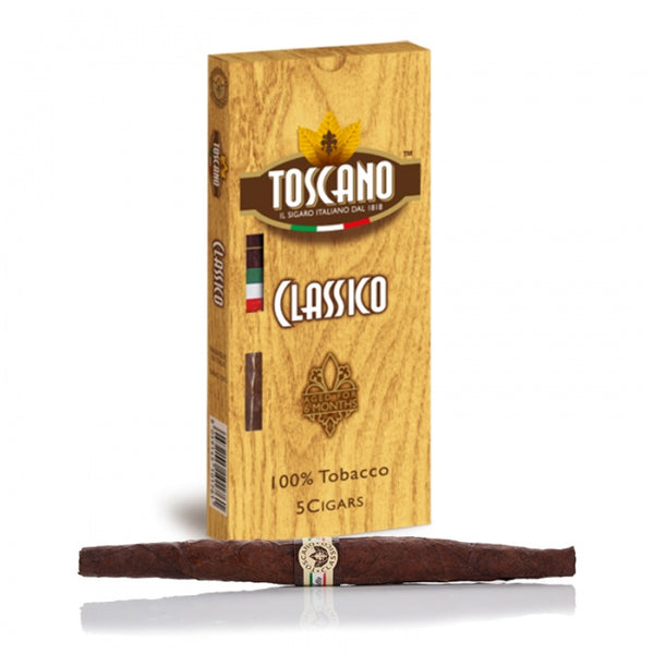 Toscano Classico 5 Cigars (Full Pack) - Shams Shopping Centre Toscano  