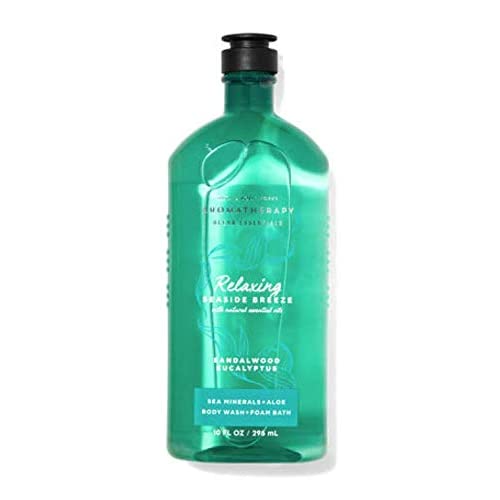BBW Aromatherapy Relaxing Sandlwood Eucalyptus Body Wash 295ml - Shams Shopping Centre Bath & Body Works  