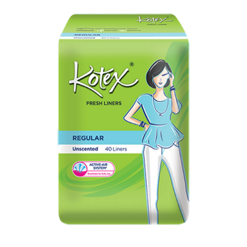 Kotex Fresh Liner Regular 40 Liners - Shams Shopping Centre Kotex  
