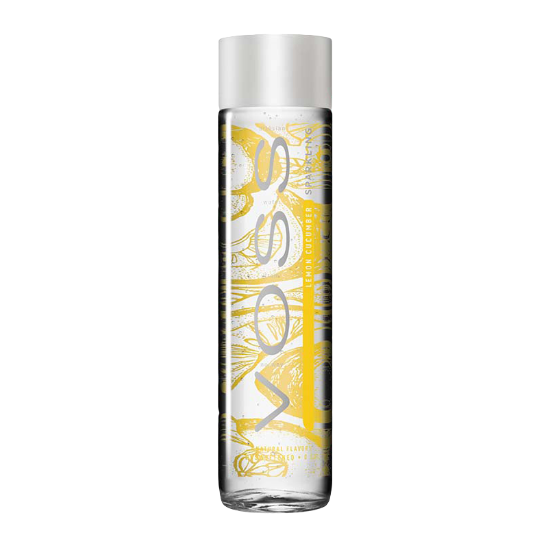 Voss Sparkling Lemin Cucumber Water 375ml - Shams Shopping Centre Voss  