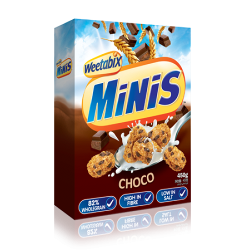 Weetabix Chocolate mini crunch 450g - Shams Shopping Centre Weetabix  