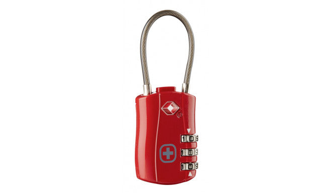 Wenger Travel Security 3-Dial Cable Lock 604570-Red - Shams Shopping Centre Wenger  