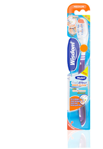 Wisdom Fresh Effect Deep Clean Medium ToothBrush - Shams Shopping Centre Wisdom  