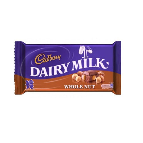 Cadbury Dairy Milk Wholenut Slab 300g - Shams Shopping Centre Cadburys  