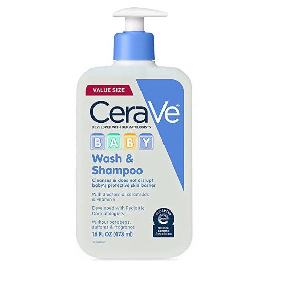 Cerave Baby Wash & Shampoo 473ml - Shams Shopping Centre Cerave  