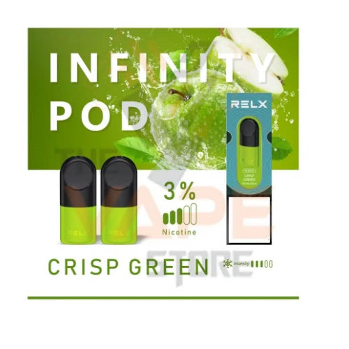 Relx Crisp Apple 3% Nicotine Pods 2pcs - Shams Shopping Centre Relx  