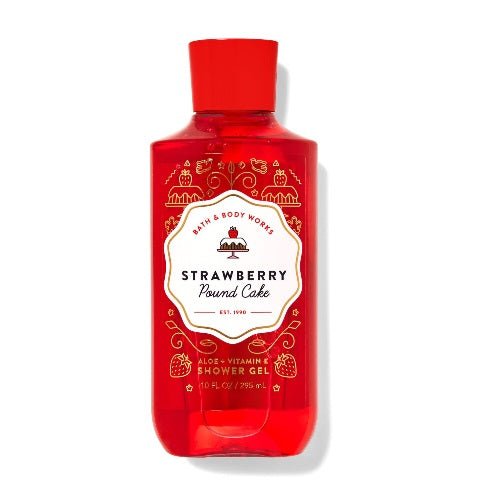 BBW Strawbeery Pound Cake Shower Gel 295ml - Shams Shopping Centre Bath & Body Works  