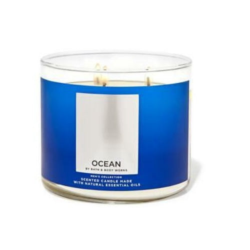 BBW Ocean Scented Candle 411g - Shams Shopping Centre Bath & Body Works  