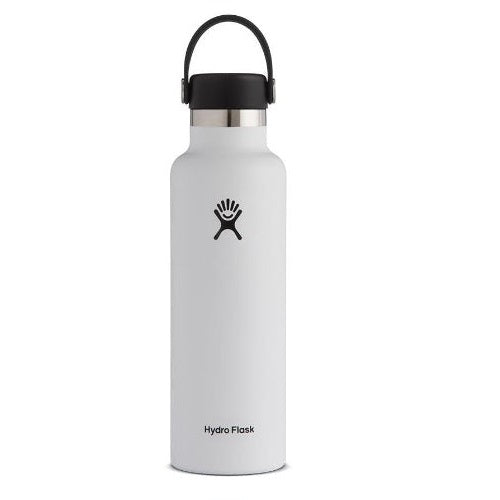 Hydro Flask 21 oz Standard Mouth W/Flex Cap-White